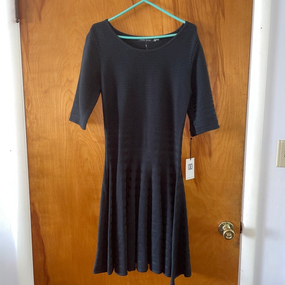 NWT Green Ivanka Trump Flare Dress - Picture 1 of 3